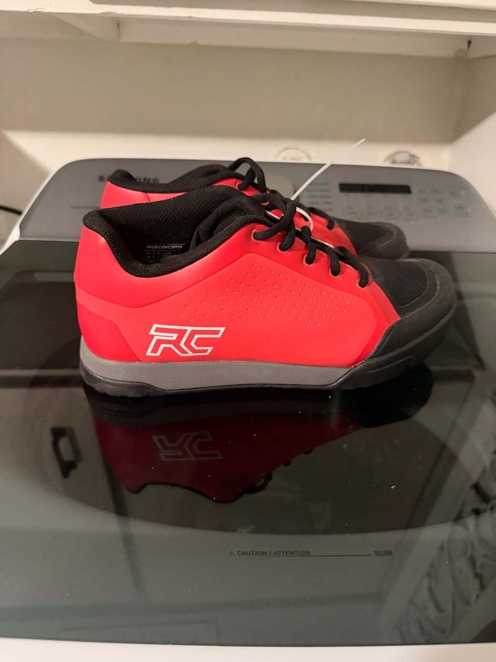 Ride Concepts Powerline Mountain Bike Shoes Red Black Men's Size 10